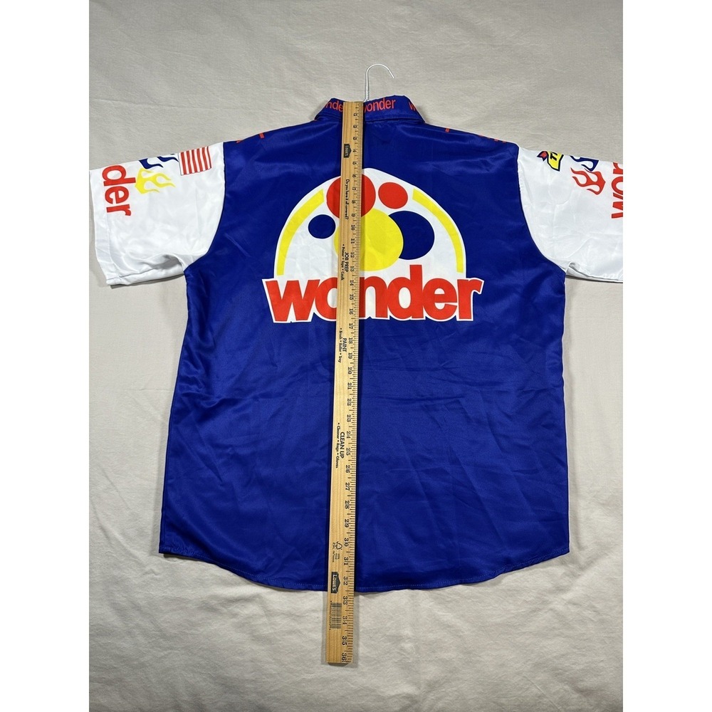 Talladega Nights‎ Ricky Bobby Wonder Bread Racing Shirt Mens 2XL Blue Pit Crew - Picture 9 of 10